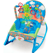 Шезлонг-качалка Fisher-Price 0-18 кг "Лягушонок"