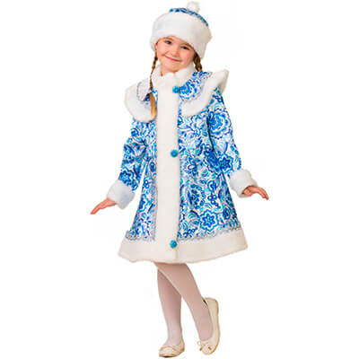 Новогодний костюм для девочки Снегурочка 