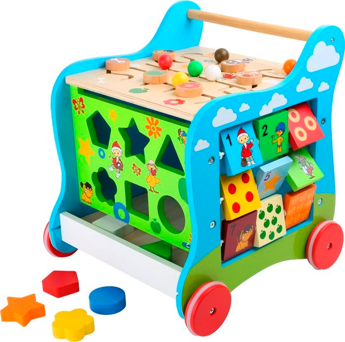 Ходилка деревянная &quot;Куб-конструктор 5в1&quot; Lelin