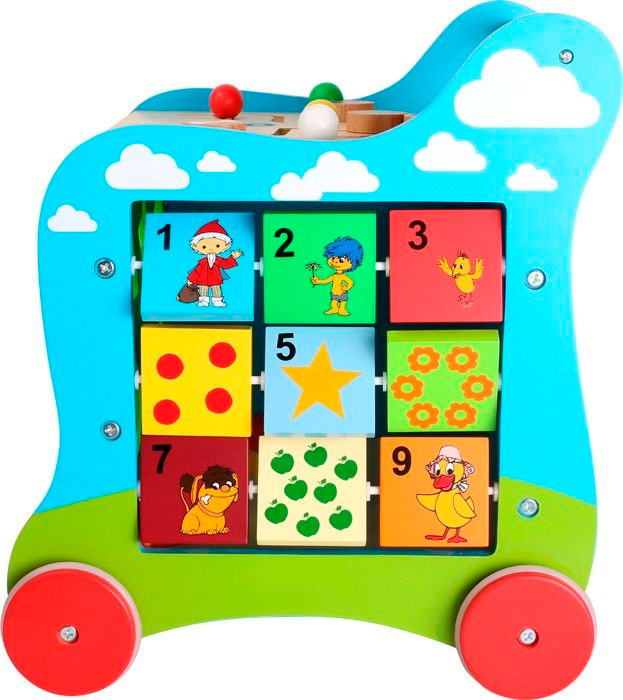 Ходилка деревянная &quot;Куб-конструктор 5в1&quot; Lelin