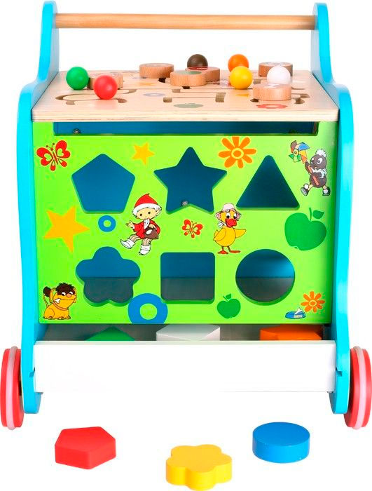 Ходилка деревянная &quot;Куб-конструктор 5в1&quot; Lelin