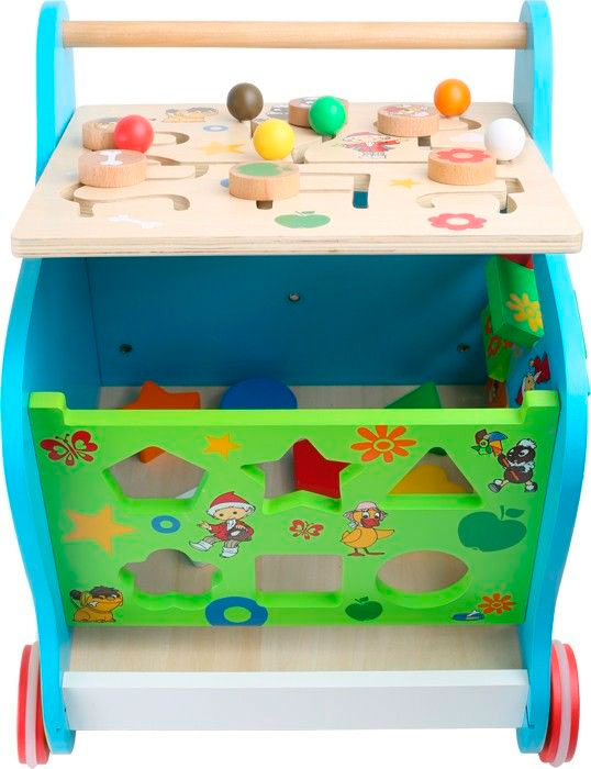 Ходилка деревянная &quot;Куб-конструктор 5в1&quot; Lelin