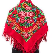 Платок павловопосадский "Узоры лета"