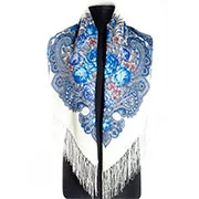 Платок павловопосадский "Незнакомка" 100% шерсть