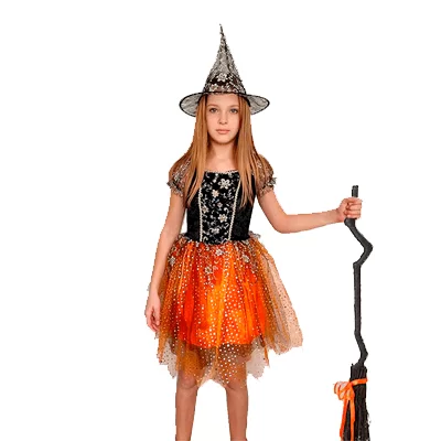 Карнавальный костюм на Хеллоувин для девочки ведьмочка Франческа