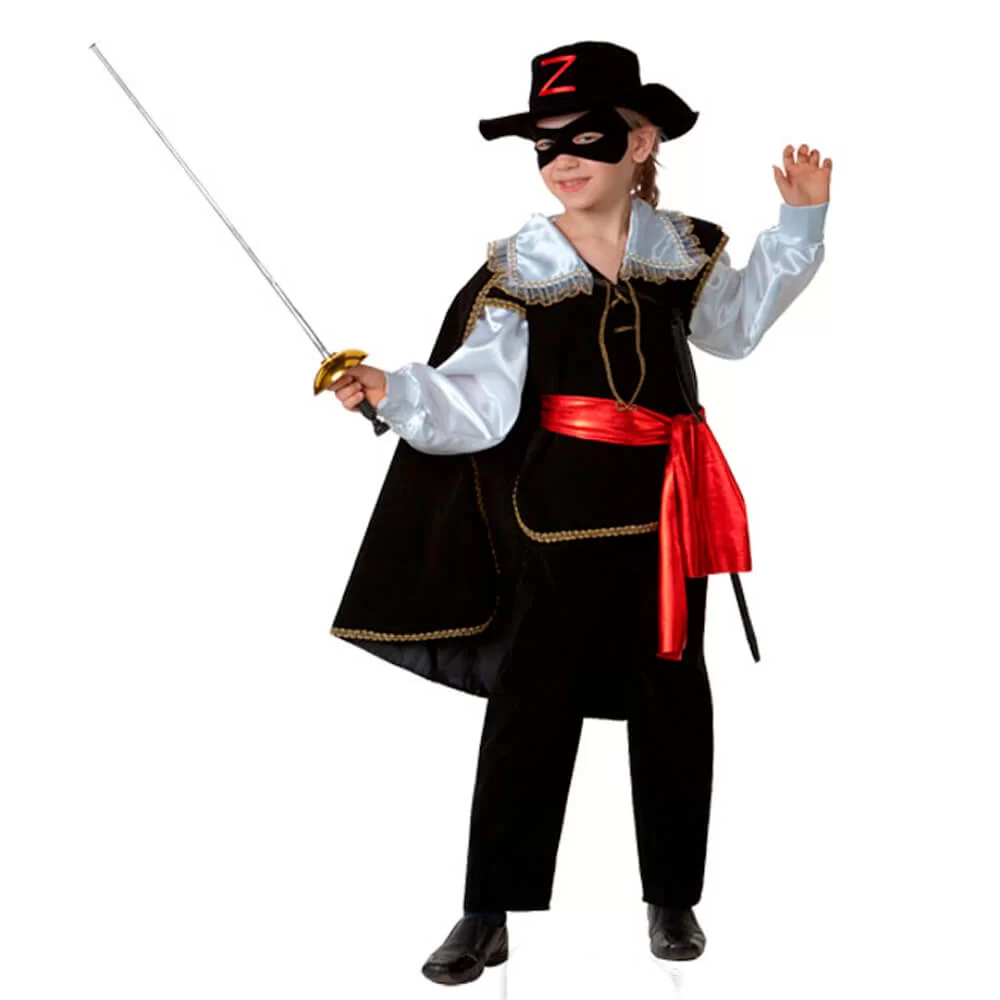 Детский маскарадный костюм героя фильма и мультика Зорро на утренник