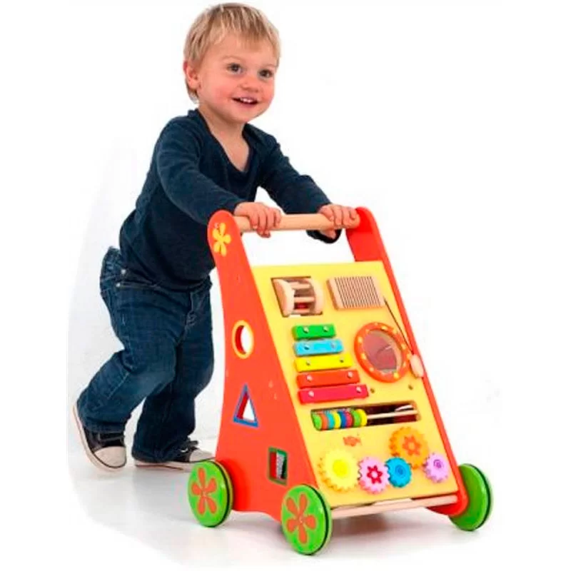 Ходилка деревянная EcoToys "Оранжевое солнце"