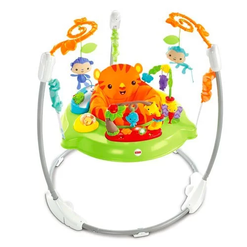 Прыгунки-игровой центр Fisher-price "Весёлые джунгли"